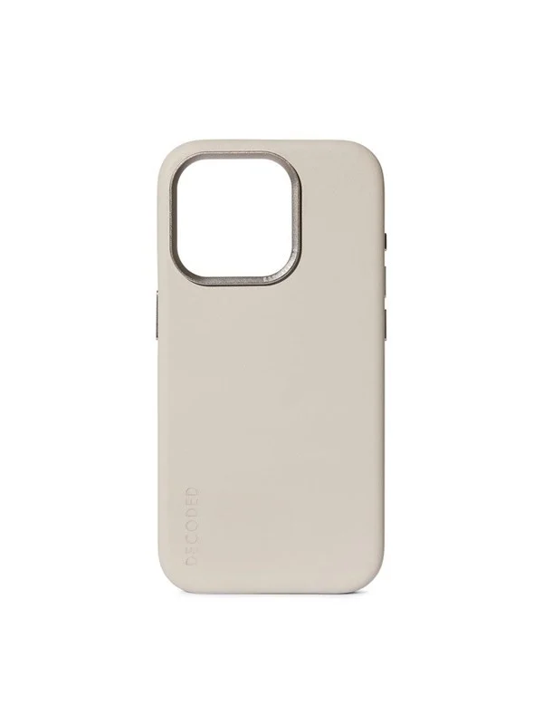 Decoded Leather Backcover for iPhone 15 Pro Max Clay