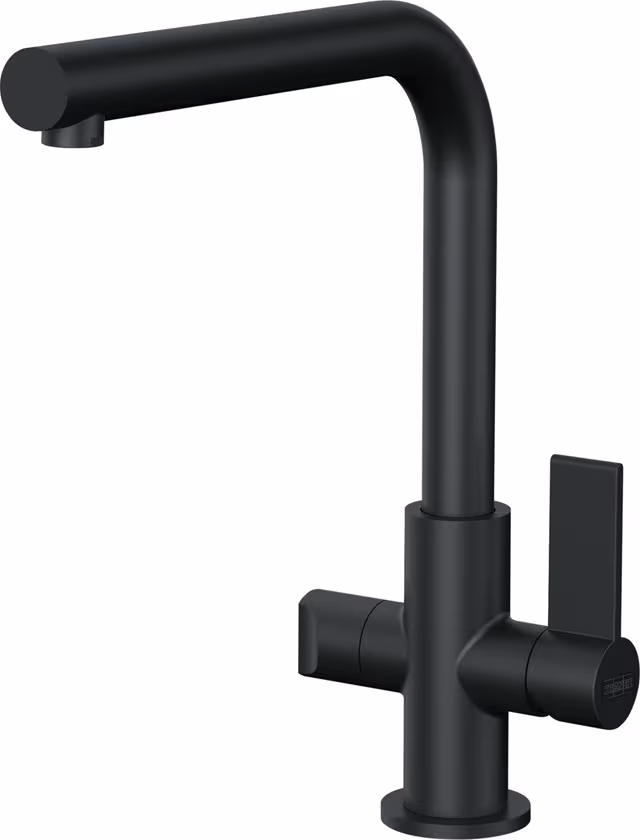 Franke Neptune L-model blandebatteri med ventil (sort)