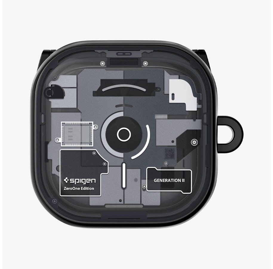Spigen Ultra Hybrid - zero one black - Samsung Galaxy Buds 4 Pro/4