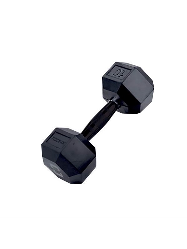 Toorx Hexagon Rubber Dumbbell 5 Kg.