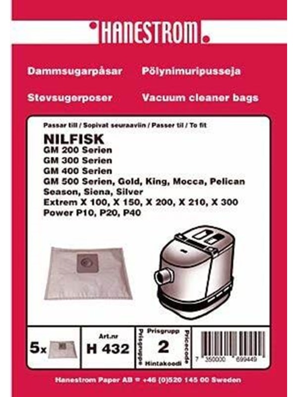 hanestroem Vacuum Cleaner Bags - 5 pcs