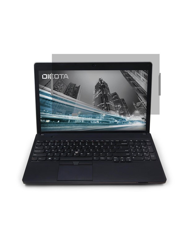 Dicota 2-Way Personvernskjermfilter for Laptop 15.6" (16:9) | Svart