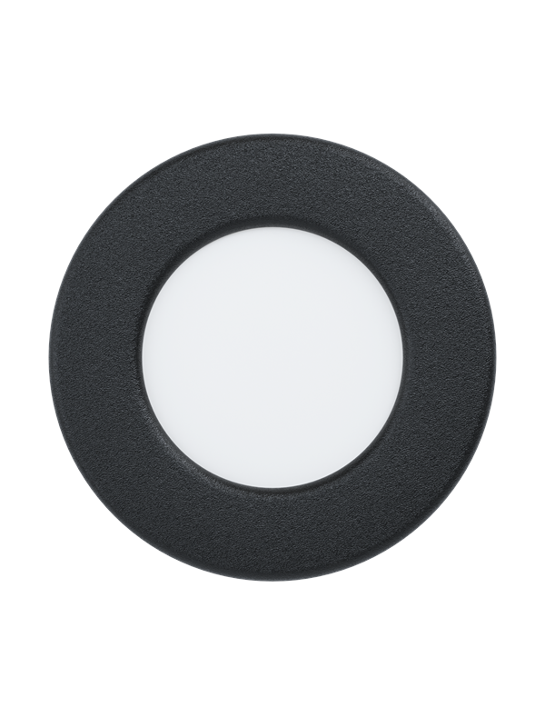 EGLO FUEVA 5 recessed spot Ø86 mm 3000K IP44 black