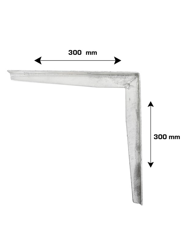 Home>it Hyllebrakett T-profil 300x300 mm - galvanisert