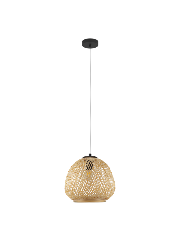 EGLO DEMBLEBY pendant light wood/black