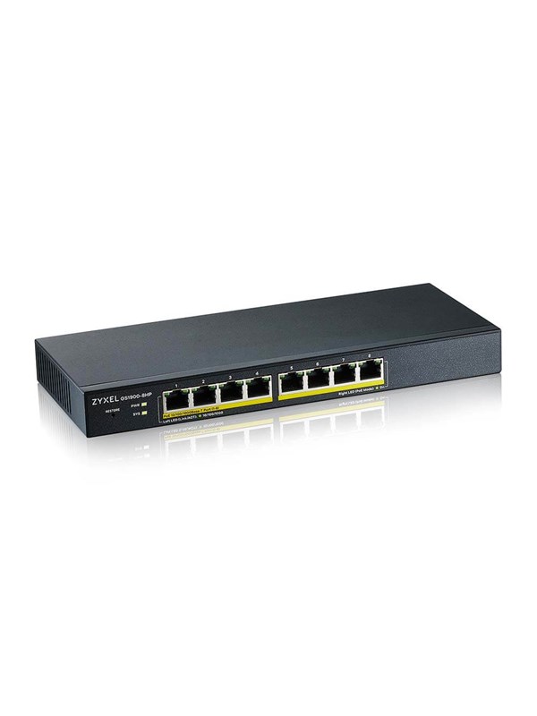 ZyXEL GS1900-8HP 8-Port GbE Smart Managed Switch PoE+ (70W)