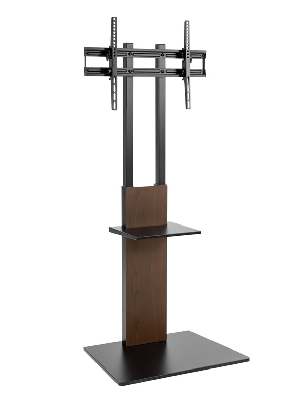 Alterzone Slim 7s gulvstativ med hylle for 37 -70" TV-er, valnøttbrun - Max - recommended for