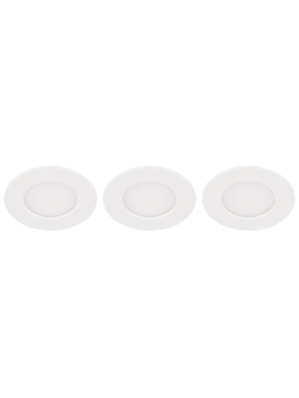 EGLO FUEVA 5 recessed spot Ø86mm 3000K 3-step dimming 3-pack white