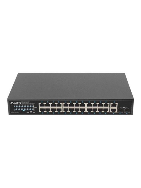 Lanberg RSGE-24P-2GE-2S-360 - switch - 24 ports - unmanaged - rack-mountable