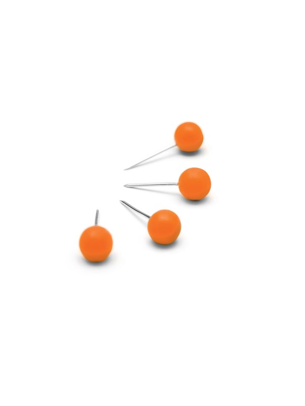 Nobo Nåler til oppslagstavle Orange Pk/100