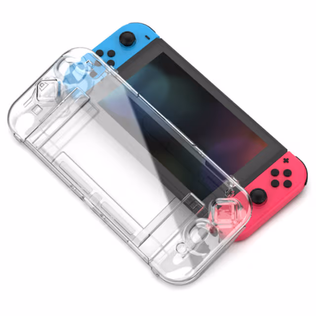 Krystallklart beskyttelsesdeksel til Nintendo Switch Gjennomsiktig