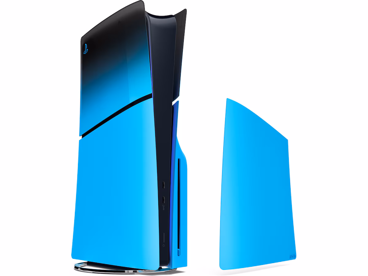Sony Console Cover (Slim) Rhythm Blue