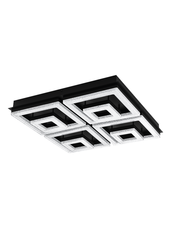 EGLO FRADELO 1 ceiling lamp black/crystal
