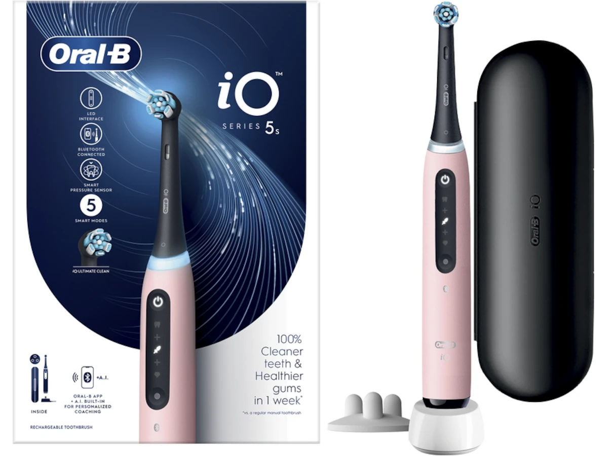 Oral-B iO 5S Elektrisk Tannbørste (rosa)
