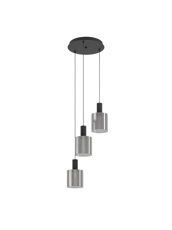 EGLO GOROSIBA pendant light black-transparent