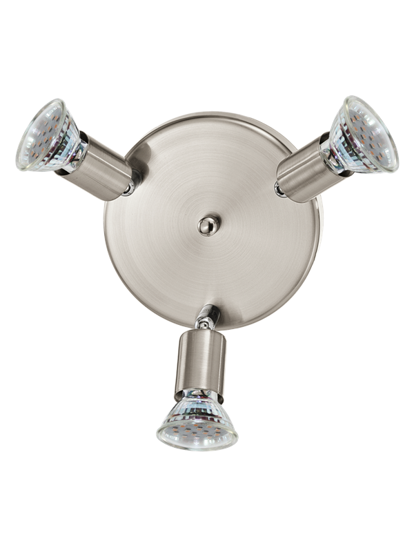 EGLO MINI spot round 3L brushed steel