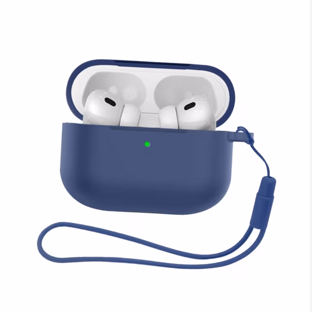 Silikonbeskyttelsesetui kompatibelt med Apple AirPods Pro 3 - Todelt sett Blå