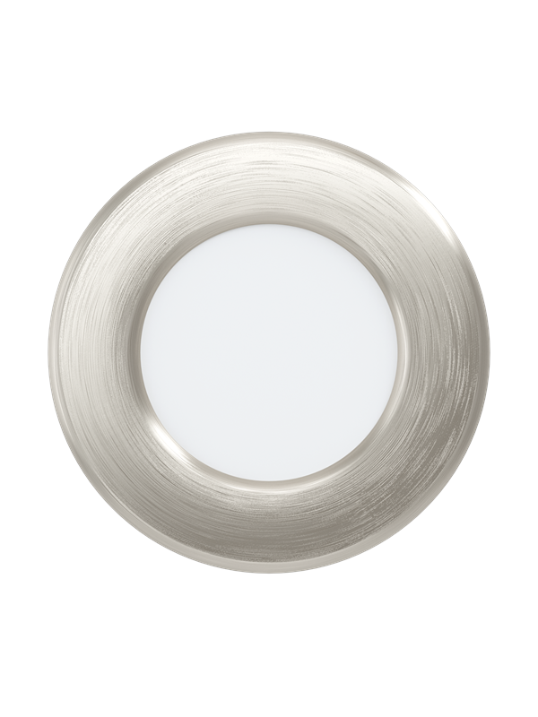 EGLO FUEVA 5 recessed spot Ø86 mm 3000K brushed steel