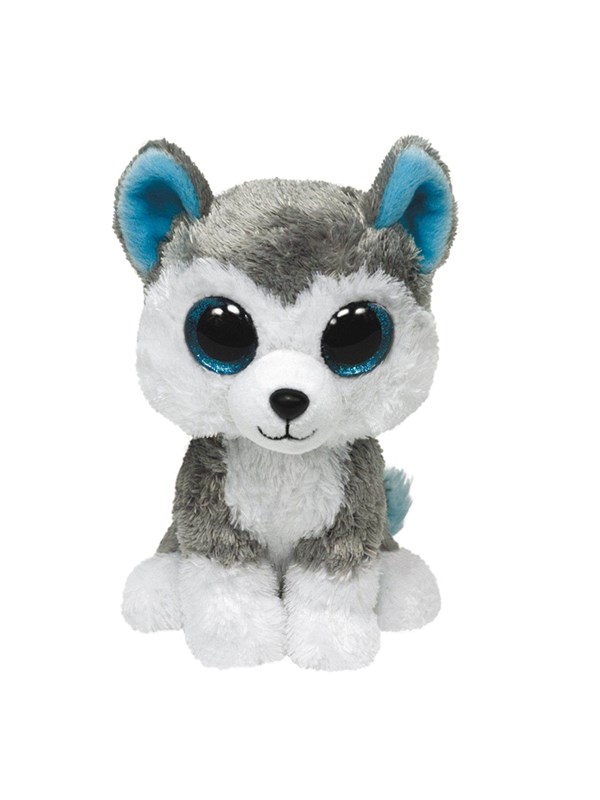 Ty Beanie Boos - Slush Grey & White Husky 15cm