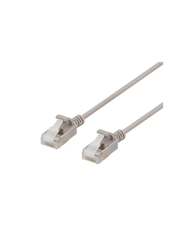 Deltaco patch cable - 2 m - grey - Grå - 2m