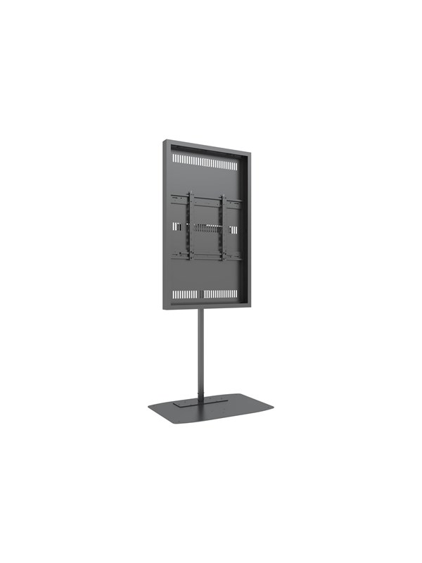 Multibrackets M Pro Series stand - single pole enclosure - black - Max 50 kg - recommended for 55"