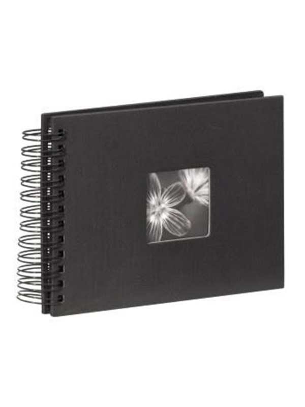 Hama "Fine Art" Spiral Album 24 x 17 cm 50 black pages black