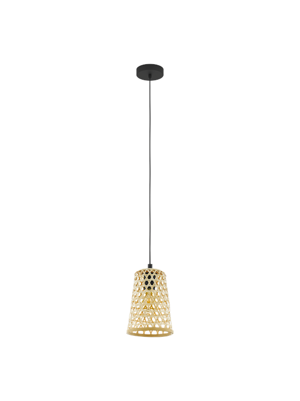 EGLO CLAVERDON pendant black/natural