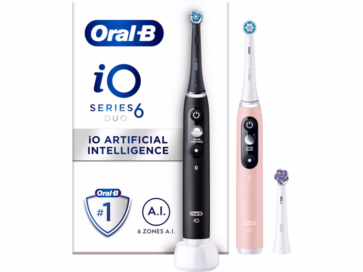 Oral-B iO6 Elektrisk Tannbørste (sort lava & pink sand)