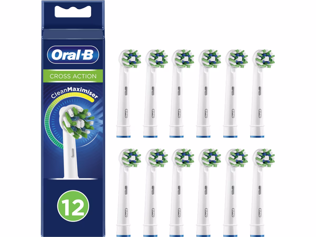 Oral-B Cross Action børstehoder 12 stk