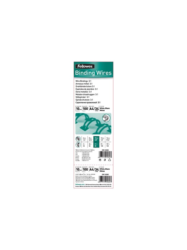 Fellowes - 100 pcs. - binding wire