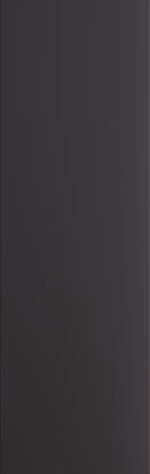 Epoq Core kjøkkenskapdør 40x125 (Midnight)