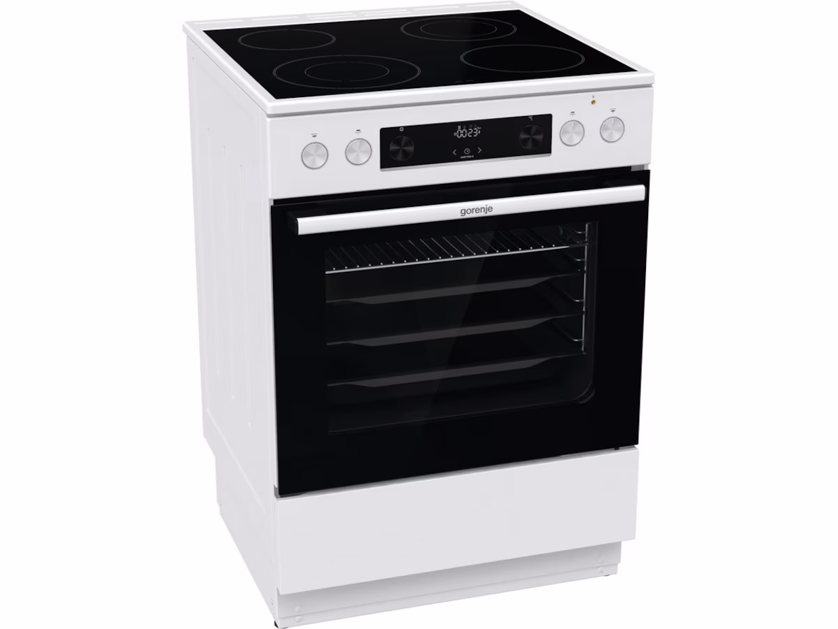 Gorenje GEC6D60WPB Glasskeramisk komfyr (hvit)