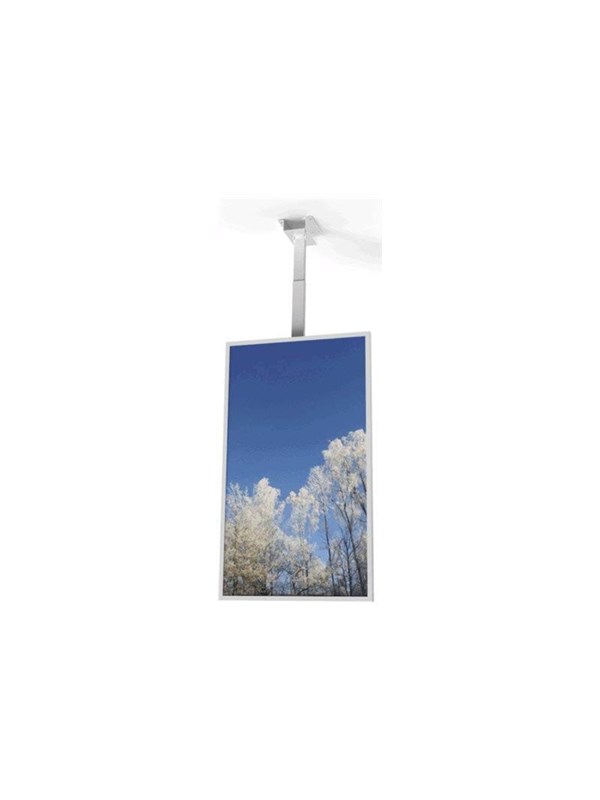 HI-ND mounting kit - portrait - for digital signage LCD panel - white - Max - recommended for 50"