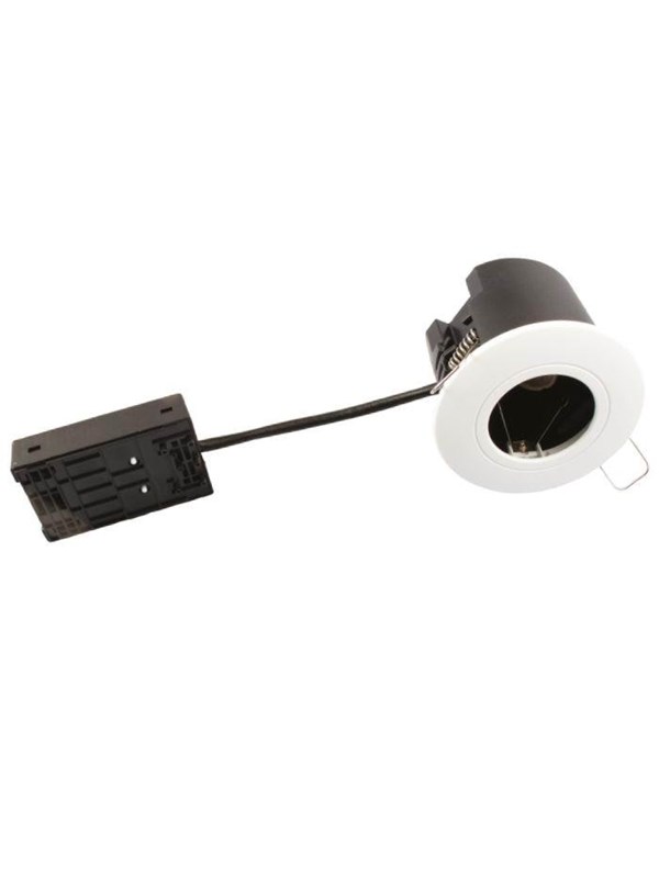 Scan Products Cira fixed 230v gu10 ip44 matt white round