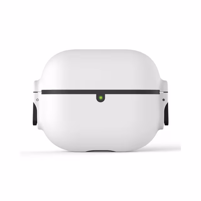 Beskyttende silikondeksel kompatibelt med AirPods 3 - Støtsikkert og støvtett deksel Hvit