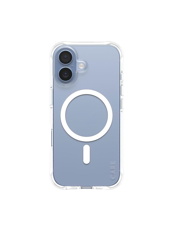 CARE by PanzerGlass Fashionable Case Samba Transparent w. White MagSafe iPhone 17