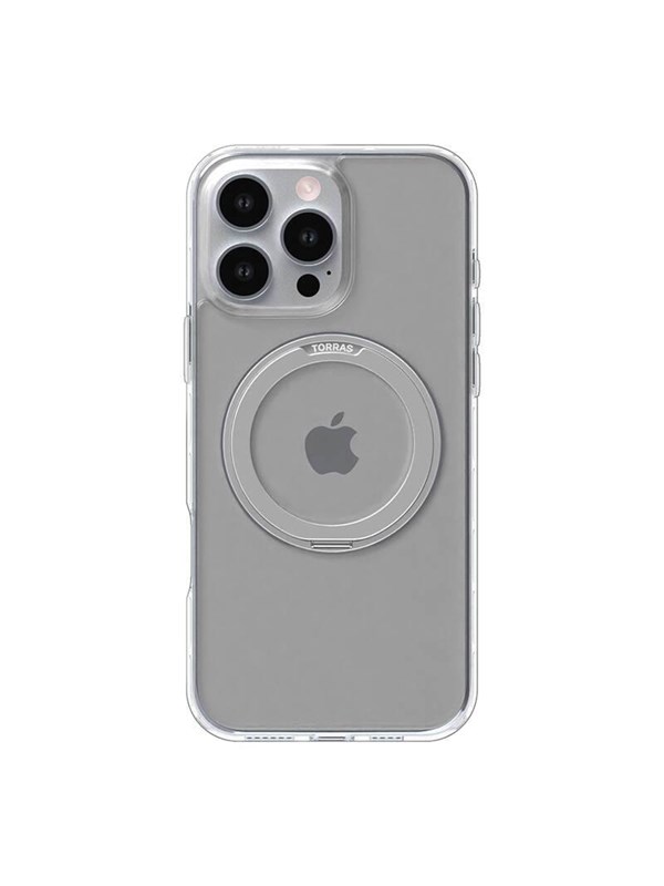 Torras Ostand Pro Case for iPhone 16 Pro (Transparent)