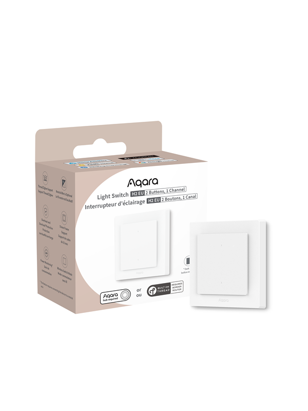 Aqara Light Switch H2 EU (2 Buttons 1 Channel)