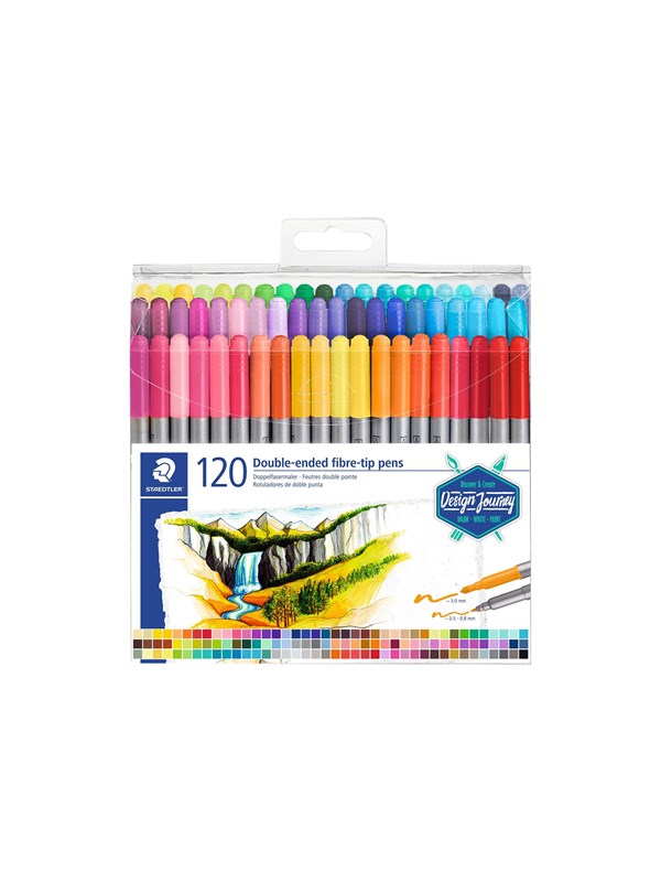 Staedtler Double-ended fibre-tip pens 120pcs