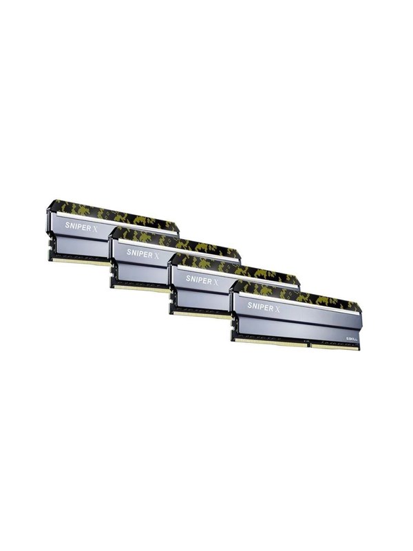 G.Skill Sniper X DDR4-3000 - 32GB - CL16 - Quad Channel (4 pcs) - Intel XMP - Sølv