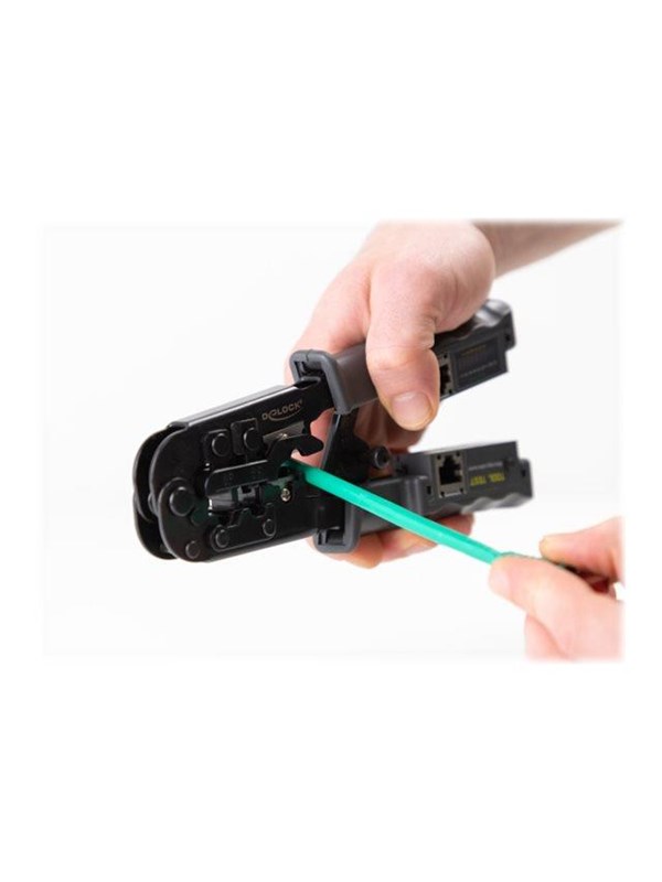 DeLOCK Crimp Tool - With Integrated Cable Tester
