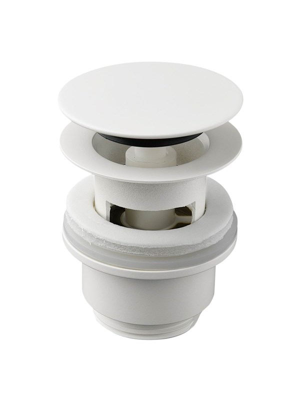 Damixa pop-up waste with click function matt white