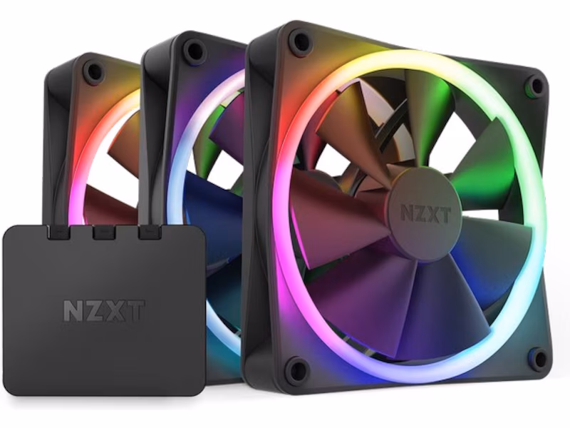 NZXT F120 RGB 120mm PWM Vifte Triple Pack (sort)