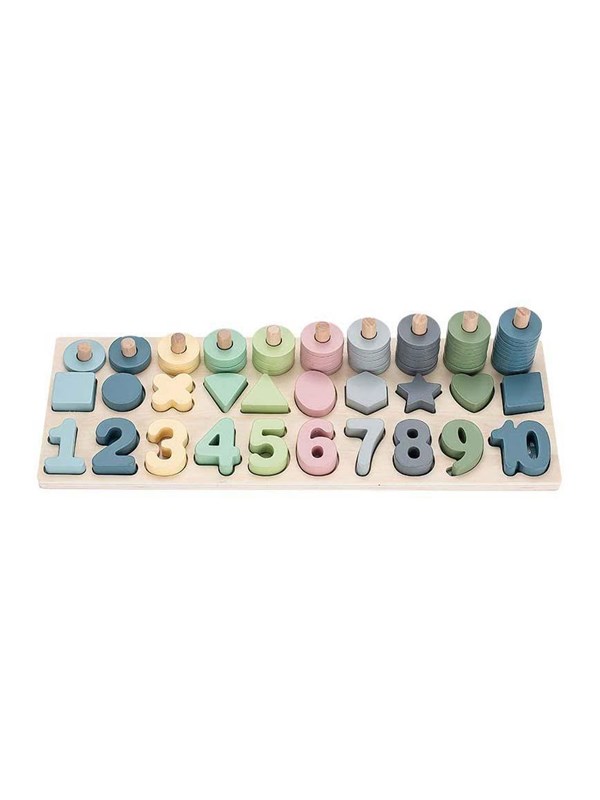 Playwood Learn to Count and Shape Board 76 pcs.
