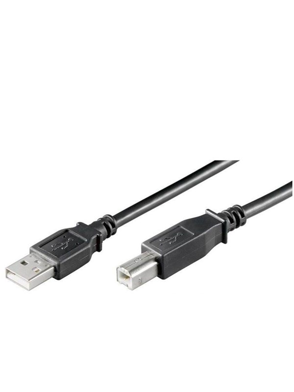 Pro USB-A <-> USB-B 2.0 - 3m - Svart