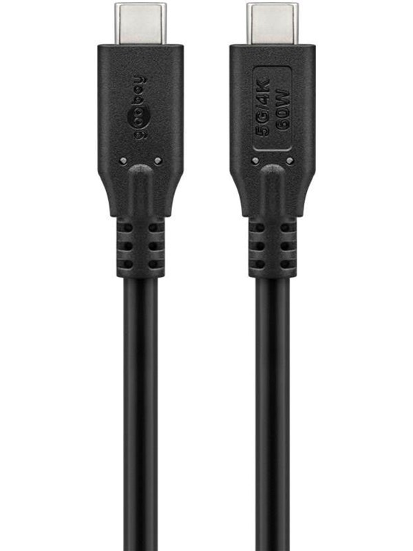 Pro USB-C <-> USB-C - 0.5m - Svart