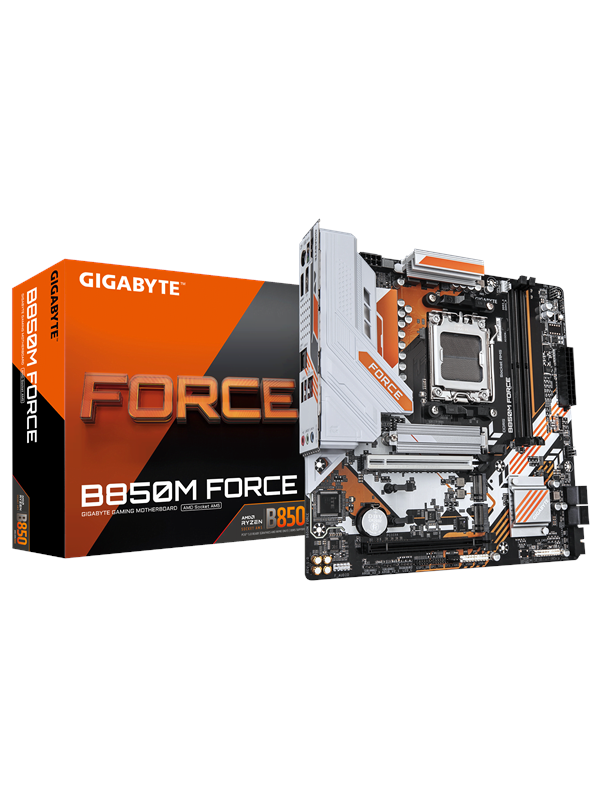 GIGABYTE B850M FORCE Hovedkort - AMD B850 - AMD AM5 socket - DDR5 RAM - Micro-ATX