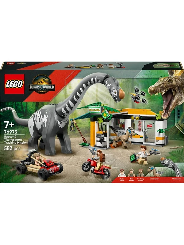 LEGO Jurassic World 76973 På sporet av titanosaurus og raptor