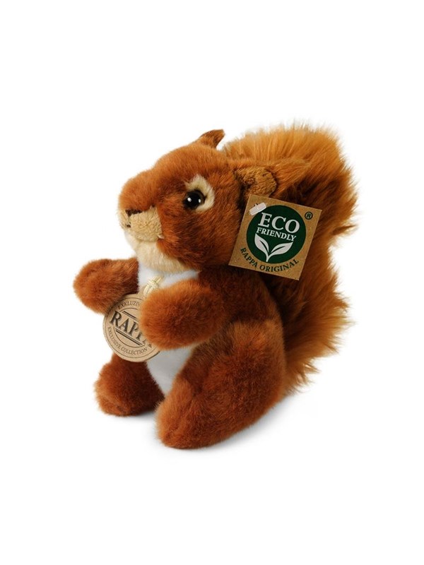 Rappa - Realistic Plush Squirrel 16 cm Eco-Friendly