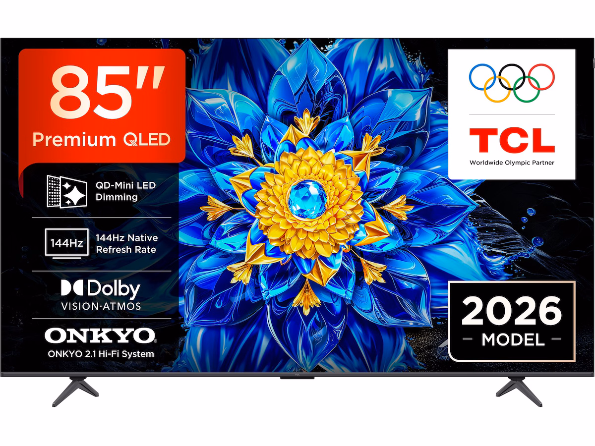 TCL T8D 85” 4K QD-Mini LED Smart TV (2026)